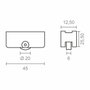 Edm Rodamiento inasa 162 rd16 de acero zincado, 45 x 12,5 x 25,5 mm, 2 uds