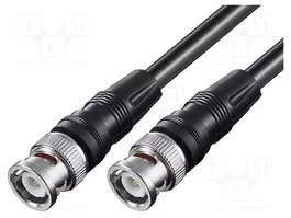 GOOBAY Cable Coaxial RG58 con Conector BNC Macho, 0,25m