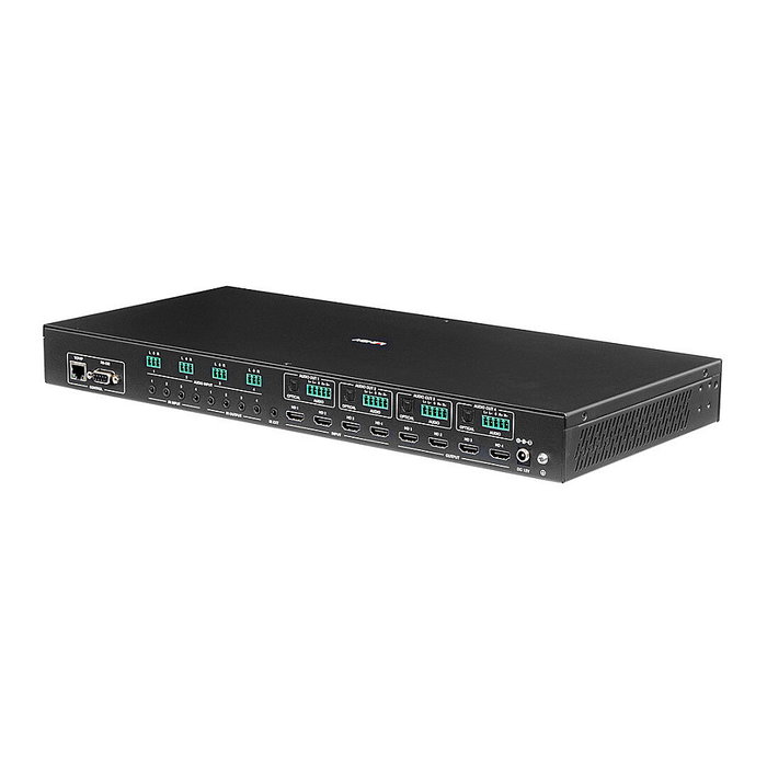 Lindy 38390 Matriz de conmutación AV 4x4 HDMI 4K60 con pantalla OLED Lindy 38390 Matriz de conmutación AV 4x4 HDMI 4K60 con pantalla OLED