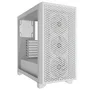 Corsair CC-9011256-WW Carcasa Gaming Mid Tower Blanca RGB Airflow ATX, con Panel de Cristal Templado y 3 Ventiladores