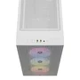 Corsair CC-9011256-WW Carcasa Gaming Mid Tower Blanca RGB Airflow ATX, con Panel de Cristal Templado y 3 Ventiladores