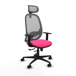 PIQUERAS Y CRESPO Silla de oficina Cilanco Rosa/Gris