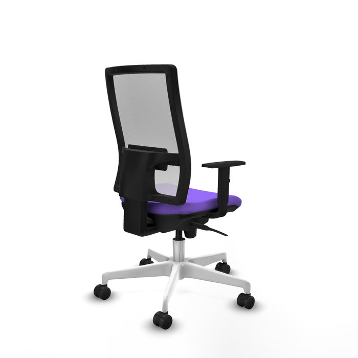 PIQUERAS Y CRESPO Silla de oficina Horna con mecanismo Sincro, Lila y Blanco PIQUERAS Y CRESPO Silla de oficina Horna con mecanismo Sincro, Lila y Blanco