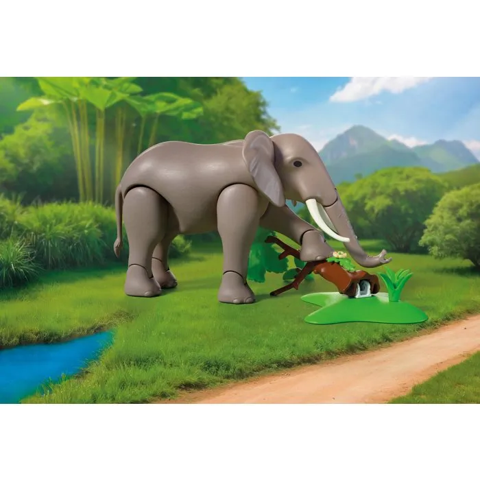 Playmobil My Life Elefante Con Cuidadora 72068