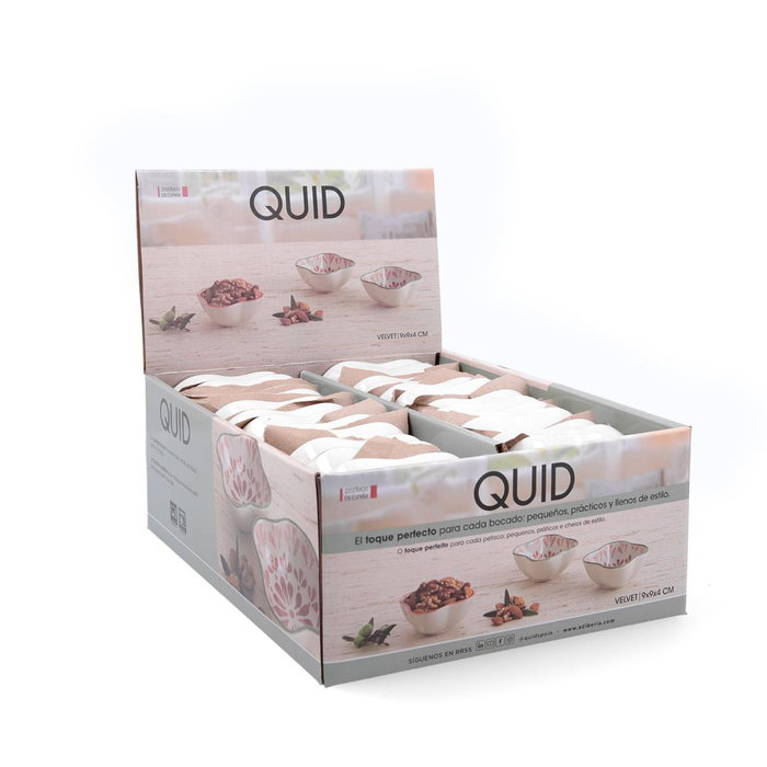 Platillo Cerámico Velvet Quid 9x9x4 cm