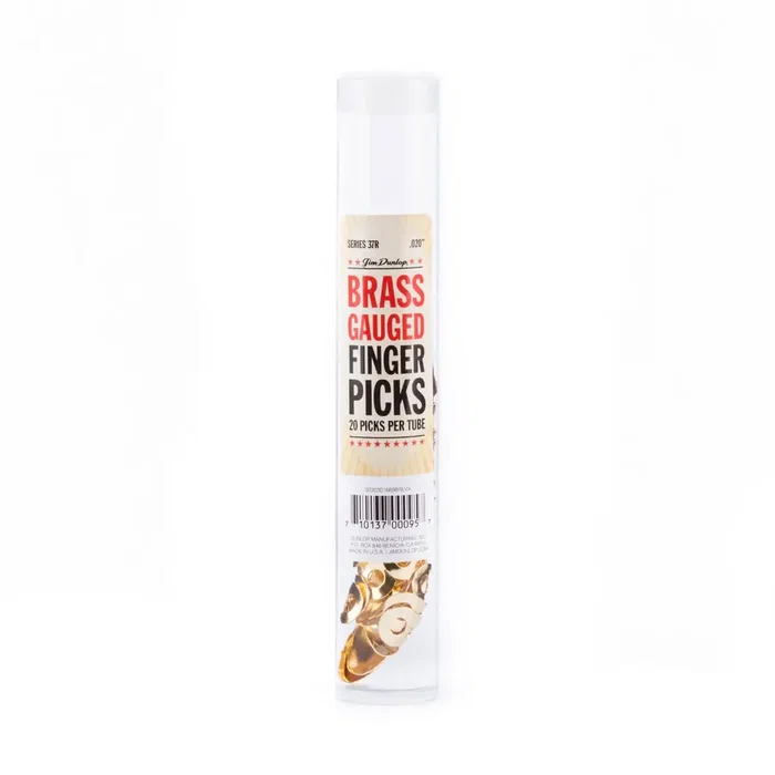 Dunlop Púas de dedo Brass .020 inch (Pack de 20) Dunlop Púas de dedo Brass .020 inch (Pack de 20)