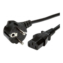 Synergy21 Netzkabel 230V Schutzkontakt CEE7 a IEC-C13 1m Negro Cable de alimentación