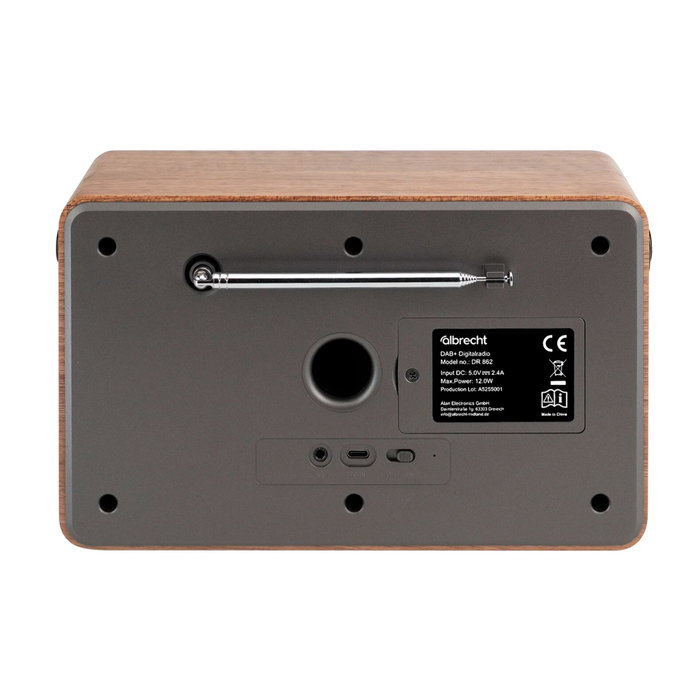 Albrecht DR 862 Comfort Radio con DAB+, FM y Bluetooth