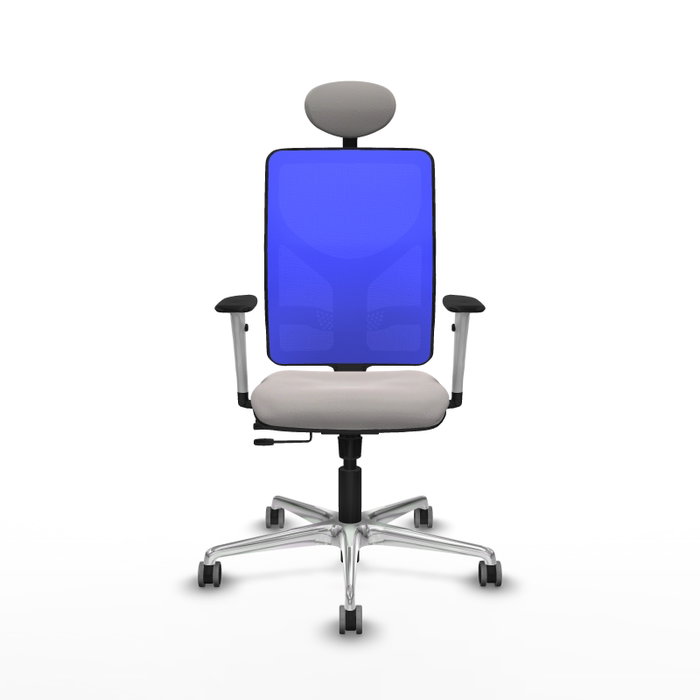 PIQUERAS Y CRESPO Silla de oficina Motilla con mecanismo Sincro/Traslack, Blanco y Azul PIQUERAS Y CRESPO Silla de oficina Motilla con mecanismo Sincro/Traslack, Blanco y Azul