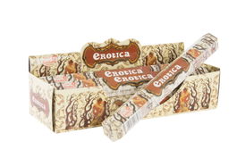 DKD Home Decor Incienso Varilla Aroma Erotica Bambu Madera Set de 20 Piezas 4 x 4 x 25 cm