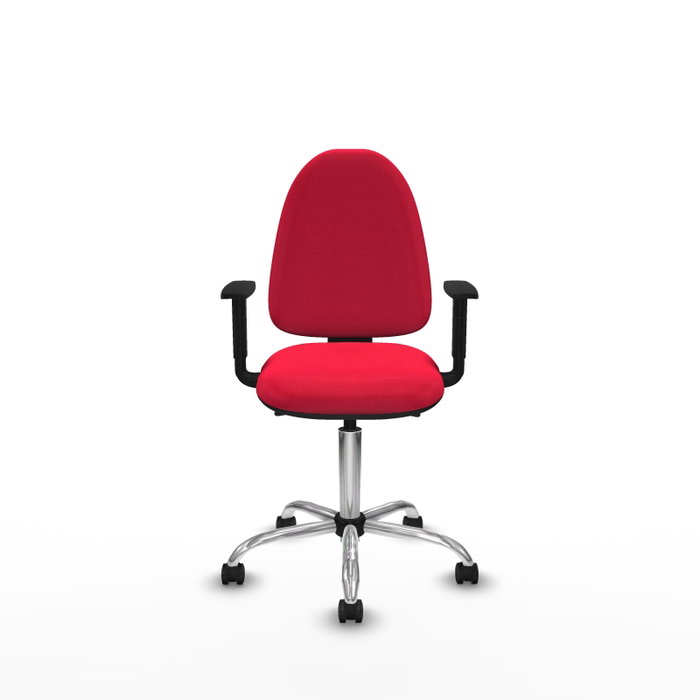 PIQUERAS Y CRESPO Silla de oficina Aýna con mecanismo Asincro, Tela Roja y Brazos 1D PIQUERAS Y CRESPO Silla de oficina Aýna con mecanismo Asincro, Tela Roja y Brazos 1D