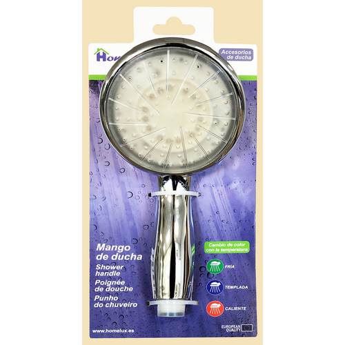 Homelux Mango de Ducha ABS Cromado Ø10,5cm con Cambio de Color