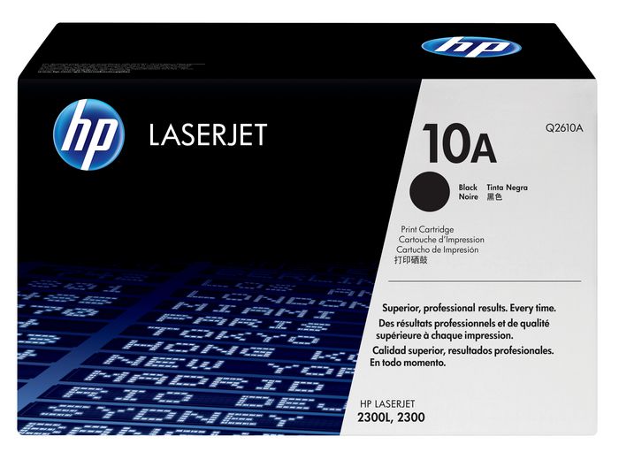 HP 10A Black Original LaserJet Toner Cartridge Q2610A HP 10A Black Original LaserJet Toner Cartridge Q2610A
