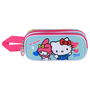 Karactermania Estuche Portatodo Doble 3D Hello Kitty Friendship Azul 22 x8 x9,5 cm