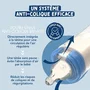 Dodie - Biberón Anticólicos de Iniciación + 330ml con Tetina de 3 Velocidades de Flujo Rápido, Decoración Valentin Green