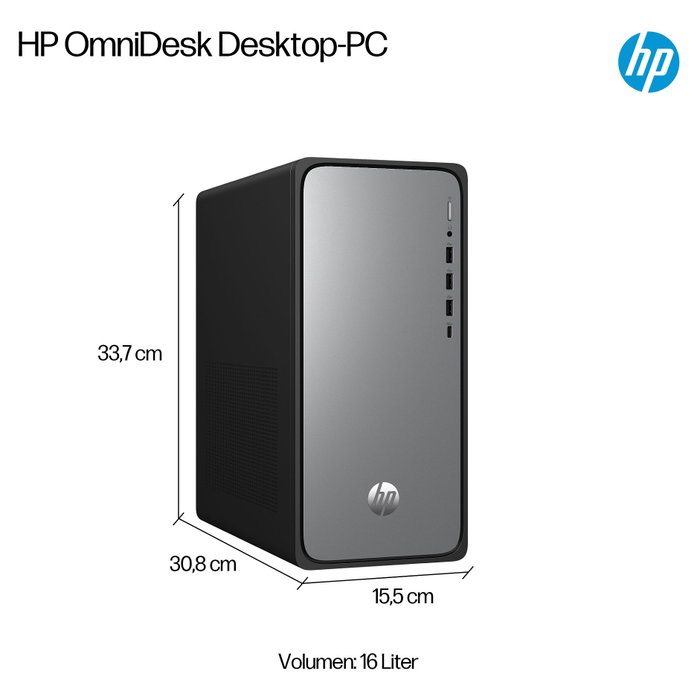 HP OmniDesk Desktop M02-0452ng i5-14400 16GB/512GB SSD Windows 11 Meteorsilber HP OmniDesk Desktop M02-0452ng i5-14400 16GB/512GB SSD Windows 11 Meteorsilber