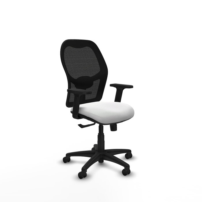 PIQUERAS Y CRESPO Silla de oficina Alocén sincro malla negra Bali blanco PIQUERAS Y CRESPO Silla de oficina Alocén sincro malla negra Bali blanco