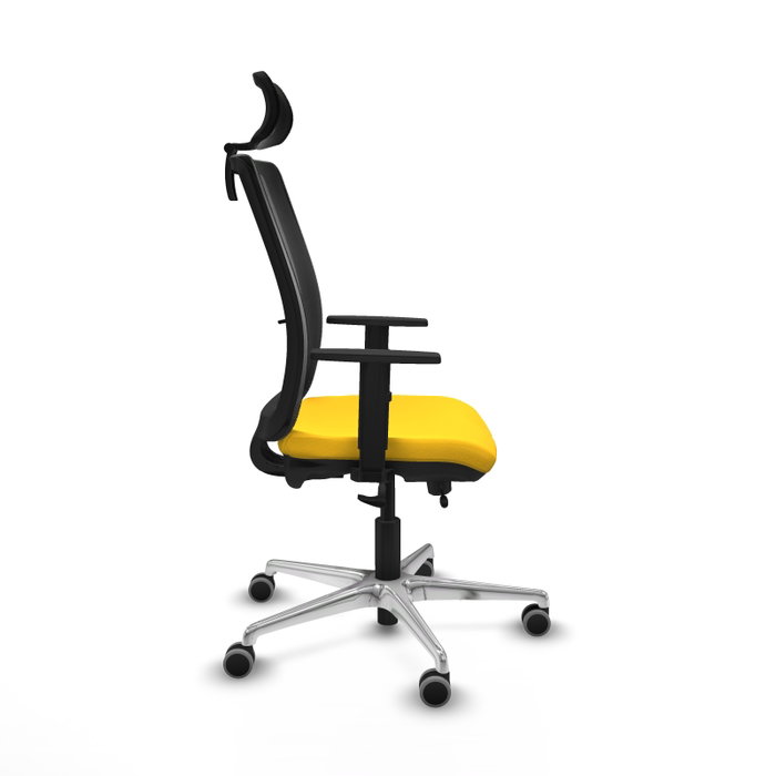 PIQUERAS Y CRESPO Silla de oficina Haches Amarillo y Negro