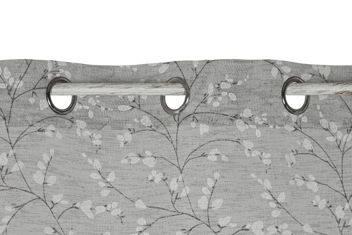 DKD Home Decor Cortina Romantico Gris Claro 260 x 140 cm (2 Unidades) DKD Home Decor Cortina Romantico Gris Claro 260 x 140 cm (2 Unidades)