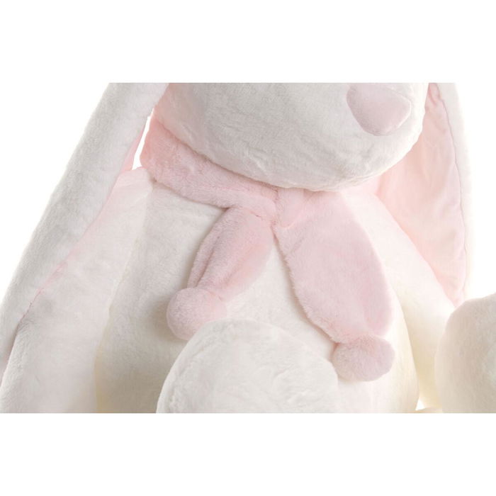 DKD Home Decor Peluche Conejo Crema Poliester 40 x 100 x 50 cm (2 Unidades)