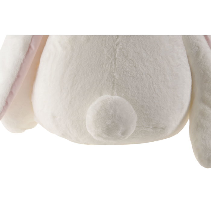 DKD Home Decor Set de 2 Peluches de Conejo Crema