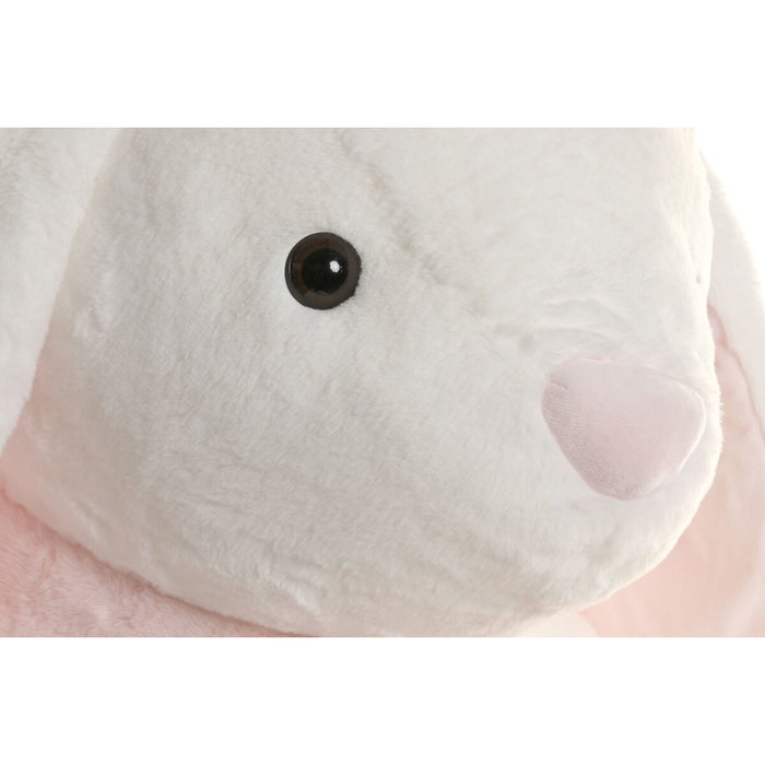 DKD Home Decor Set de 2 Peluches de Conejo Crema