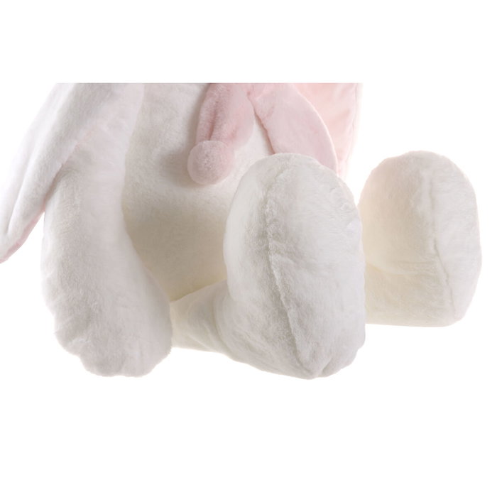 DKD Home Decor Set de 2 Peluches de Conejo Crema