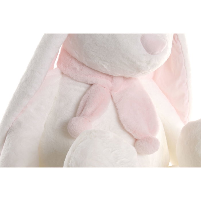 DKD Home Decor Set de 2 Peluches de Conejo Crema