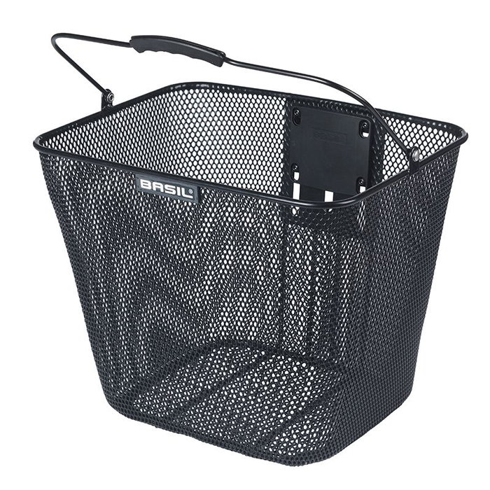 Basil Bilbao KF Cesta para Bicicleta Manillar Acero 22x26x28 cm Compatible KlickFix Basil Bilbao KF Cesta para Bicicleta Manillar Acero 22x26x28 cm Compatible KlickFix