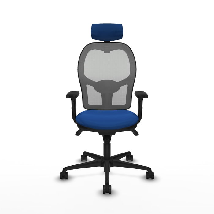 PIQUERAS Y CRESPO Silla de oficina Jorquera con mecanismo Sincro, Azul y Gris