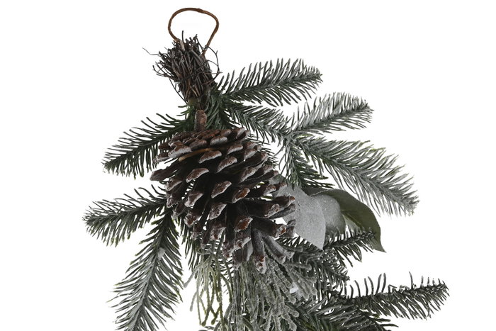 DKD Home Decor Guirnalda Navidad LED Verde Blanco 13 x 152 x 25 cm 2 Unidades