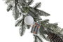 DKD Home Decor Guirnalda Navidad LED Verde Blanco 13 x 152 x 25 cm 2 Unidades