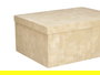 Pincello Set 10 Cajas de Cartón Rectangular Natural con Rayas 37x16x29 cm (Set de 2)