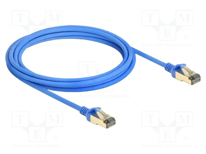 DeLOCK Cable de red RJ45 Cat.8.1 F/FTP Slim 3 m Azul DeLOCK Cable de red RJ45 Cat.8.1 F/FTP Slim 3 m Azul