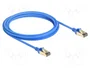 DeLOCK Cable de red RJ45 Cat.8.1 F/FTP Slim 3 m Azul