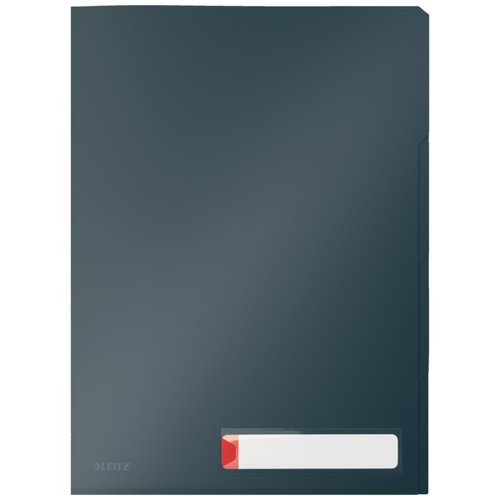 LEITZ Dosier Ángulo Recto Cosy PP Reciclable Semi Opaco A4 Gris Pack de 3 LEITZ Dosier Ángulo Recto Cosy PP Reciclable Semi Opaco A4 Gris Pack de 3