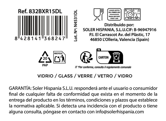 La Mediterranea Vaso Festo Luster 350cc