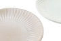 DKD Home Decor Set de 24 Platos de Gres GREATURE 1 en Verde Menta y Rosa Palo