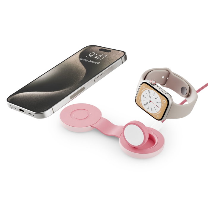Twelve South ButterFly SE 2-in-1 Qi2 Wireless Charger Rosa