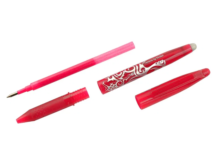 Pilot Bolígrafo Frixion Ball Borrable Roller 0,7 mm Punta Media Rojo en Blister