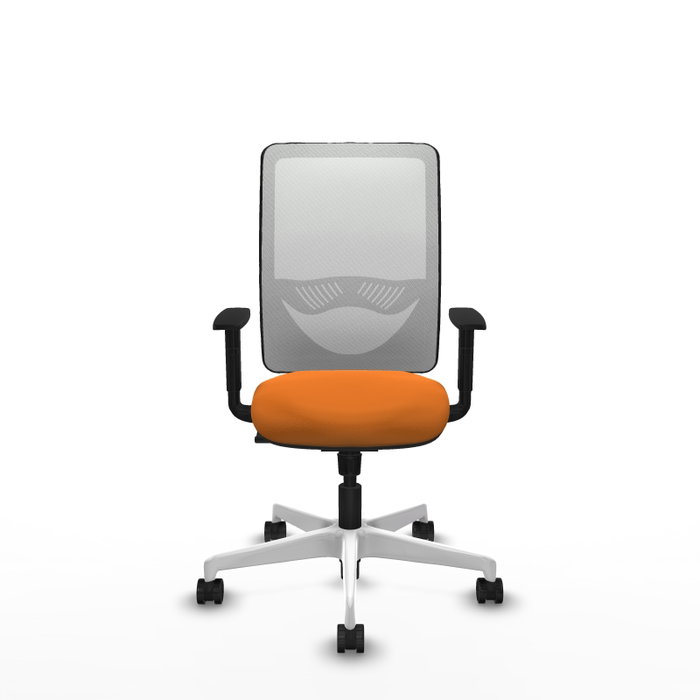 PIQUERAS Y CRESPO Silla de oficina Zulema Naranja y Blanco PIQUERAS Y CRESPO Silla de oficina Zulema Naranja y Blanco