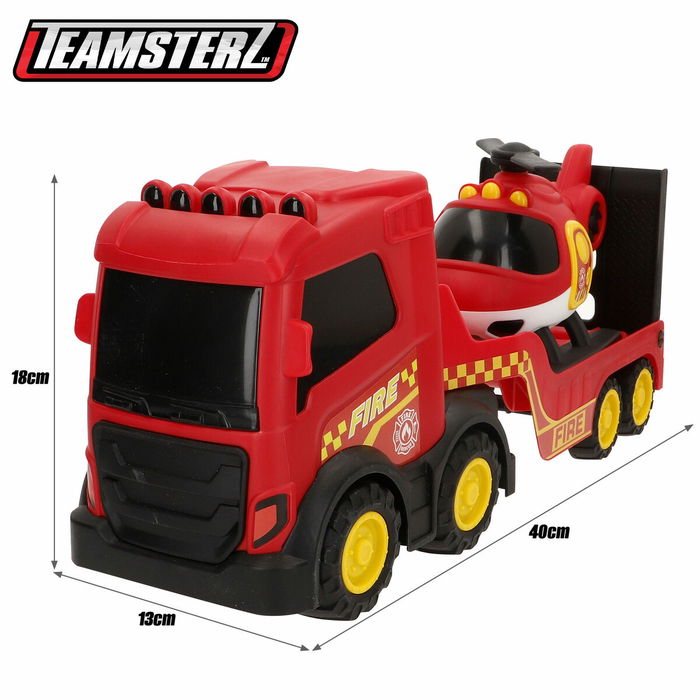 Camión de Bomberos Teamsterz 49 X 18 X 13 CM (4 Unidades)