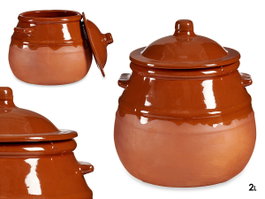 La Dehesa Puchero 2 L Barro Refractario Color Miel 18 x 20 x 18 cm (Set de 4)