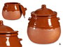 La Dehesa Puchero 2 L Barro Refractario Color Miel 18 x 20 x 18 cm (Set de 4)