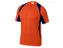 Deltaplus Camiseta Poliester Manga Corta Cuello Redondo Secado Rapido Naranja-Marino Talla XL