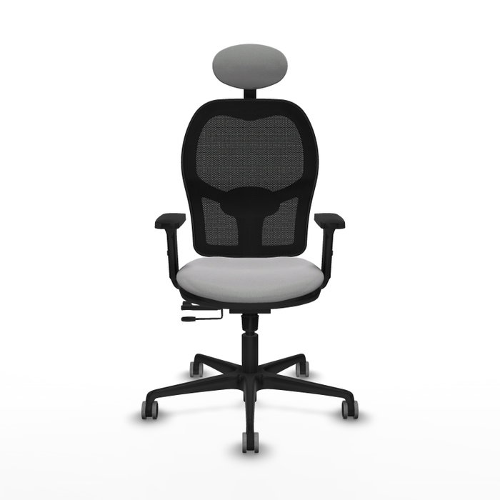 PIQUERAS Y CRESPO Silla de oficina Jorquera con mecanismo Sincro/Traslack, Gris claro y Negro PIQUERAS Y CRESPO Silla de oficina Jorquera con mecanismo Sincro/Traslack, Gris claro y Negro