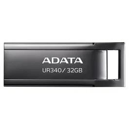 ADATA UR340-32GBK Pendrive USB 3.2 Gen 1 32 GB Tipo A Negro Metal Sin Tapa Resistente a Golpes y Salpicaduras
