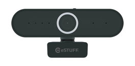 eSTUFF Cámara Web G625 HD, 1080p Full HD, 77 Grados Gran Angular, 2 MP, Cubierta de Privacidad, Micrófono con Cancelación de Ruido, Compatible con Windows, macOS, Linux, Android TV