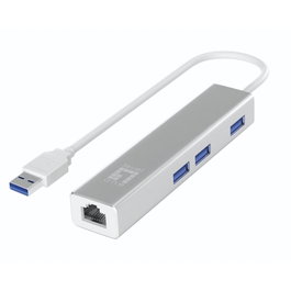 Level One USB-0503 V4 Gigabit USB Network Adapter con USB Hub