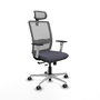 PIQUERAS Y CRESPO Silla de oficina Haches Gris con mecanismo Sincro/Traslack